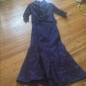 Tadashi Shoji Two Piece Dark Purple Skirt Set